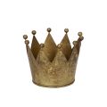 Floristik24 Couronne décorative en métal doré 11cm pour table et Noël
