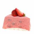 Floristik24 Piece of cake fraise artificielle 10cm