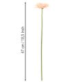 Fleurs artificielles Gerbera abricot 47 cm - Lot de 6 | Floristik24.fr