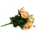 Floristik24 Marguerites artificielles bouquet de fleurs artificielles Orange Pêche 44cm