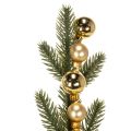 Branche de sapin artificielle avec mini boules de Noël dorées, 46 cm, 2 pièces | Floristik24.fr