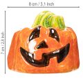Figurine décorative de citrouille en céramique pour l'automne et Halloween, 8 cm | Floristik24.fr