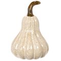 Décoration Citrouille en Céramique Beige 12 cm | Floristik24.fr