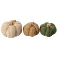 Citrouilles décoratives en textile tricoté 10 cm 6 pièces couleurs automnales | Floristik24.fr