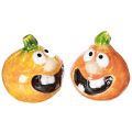 Floristik24 Figurine de citrouille décorative, 6 cm, lot de 2, idéale pour une décoration d'automne amusante.