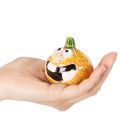 Figurine de citrouille décorative, 6 cm, lot de 2, idéale pour une décoration d'automne amusante. | Floristik24.fr