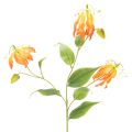 Floristik24 Kunstblume Gloriosa orange, 80 cm, 3 tiges en soie