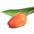 Fleur artificielle Tulipe Orange Real Touch fleur printanière H21cm