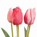 Floristik24 Tulipe artificielle rouge, fleur printanière 48cm lot de 5