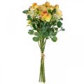 Floristik24 Fleurs artificielles déco bouquet renoncule artificielle jaune 32cm