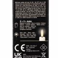 Lot de 2 bougies flambeau LED