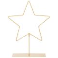 Floristik24 Étoile décorative en métal avec 50 LED, 33 cm, dorée, pour usage intérieur