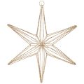 Floristik24 Étoile LED décorative en fil métallique doré à suspendre 32 cm