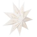 Floristik24 Étoile de Noël LED à Suspendre Blanc Chaud Papier Intérieur 38cm