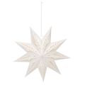 Étoile de Noël LED à Suspendre Blanc Chaud Papier Intérieur 38cm | Floristik24.fr
