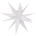 Floristik24 Étoile LED Décorative Blanche 40 cm avec Timer, Usage Extérieur Protégé