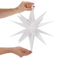 Étoile LED Décorative Blanche 40 cm avec Timer, Usage Extérieur Protégé | Floristik24.fr