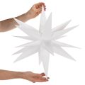 Étoile de Noël LED en Plastique, 60 cm, Blanc Chaud, Usage Intérieur et Extérieur Protégé | Floristik24.fr