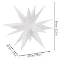 Étoile de Noël LED en Plastique, 60 cm, Blanc Chaud, Usage Intérieur et Extérieur Protégé | Floristik24.fr