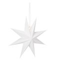 Floristik24 Étoile LED à suspendre en plastique avec minuterie, lumière blanc chaud, 38 cm