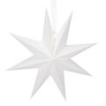 Étoile LED à suspendre en plastique avec minuterie, lumière blanc chaud, 38 cm | Floristik24.fr