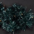 Guirlande de Noël à Lamelles avec 60 LED et Timer, 3 m, Vert Émeraude, Usage Intérieur et Extérieur | Floristik24.fr