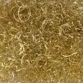 Lametta doré bouclé 50g en fil de cuivre pour décoration | Floristik24.fr