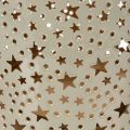 Lanterne en métal avec motif