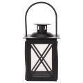 Lanternes noires avec anse pour bougie chauffe-plat 16 cm (lot de 2) | Floristik24.fr