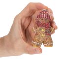 Décoration Figurines en Pain d'Épices en Plastique 8 cm Lot de 3 | Floristik24.fr
