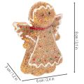 Décoration Figurines en Pain d'Épices en Plastique 8 cm Lot de 3 | Floristik24.fr