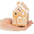 Porte-bougie chauffe-plat en forme de maison en pain d'épice, à poser et à utiliser comme décoration, 13 cm | Floristik24.fr