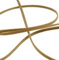 Floristik24 Lacet de cuir brun clair mat 3 mm 10 m