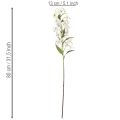 Branche fleurie artificielle lys blanc décorative 80 cm | Floristik24.fr