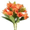 Floristik24 Kunstblume Alstroemeria orange 75 cm bouquet décoratif 3 pièces