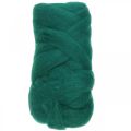 Floristik24 Cordon de laine cordon en feutre fusible vert foncé 10m