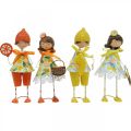 Floristik24 Petits fruits, décoration estivale, figurines citrons oranges H17/18cm 4pcs