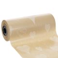 Floristik24 Papier de fleuriste étanche motif floral naturel 25 cm x 100 m