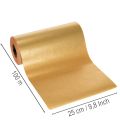 Manschettenpapier rouleau bicolore or rouge 25 cm x 100 m décoration florale | Floristik24.fr