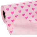 Manschette en papier rose avec