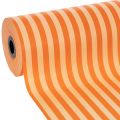 Floristik24 Rouleau de papier de protection rayé orange 25 cm x 100 m