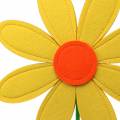 Floristik24 Fleur en feutre jaune, orange, vert Ø18cm H47,5cm