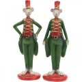 Floristik24 Souris de Noël figurine décorative souris en uniforme 6 × 4,5 × H14,5 cm 2pcs