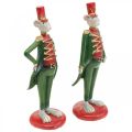 Floristik24 Souris de Noël figurine décorative souris en uniforme 6 × 4,5 × H14,5 cm 2pcs