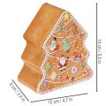 Boîtes en métal design sapin et maison en pain d'épices 14 cm et 13 cm, set de 2 | Floristik24.fr