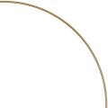 Floristik24 Anneau en métal anneau décor Scandi anneau déco boucle or Ø 25,5 cm 6 pièces
