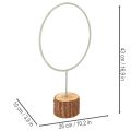 Deko anneau en métal sur support en bois 43 cm | Floristik24.fr