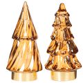 Sapins en verre LED décoratifs