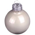 Mini boules de Noël verre vert nacre gris Ø3cm 22 pcs | Floristik24.fr
