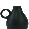 Floristik24 Mini vase en céramique anse noire décoration céramique H8,5cm